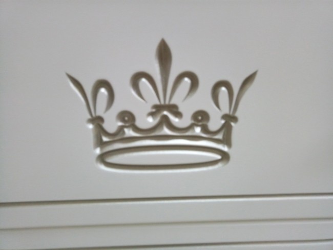 Комод Malika Queen 4 ящика белый
