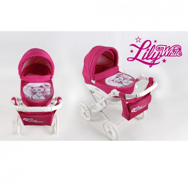Коляска для куклы ADBOR LILY WHITE LW-01
