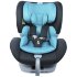 Автокресло "TOREGO" DRIVE JM05  (от 0 до 25 кг с системой ISOFIX) съемная база Серый/Бирюзовый