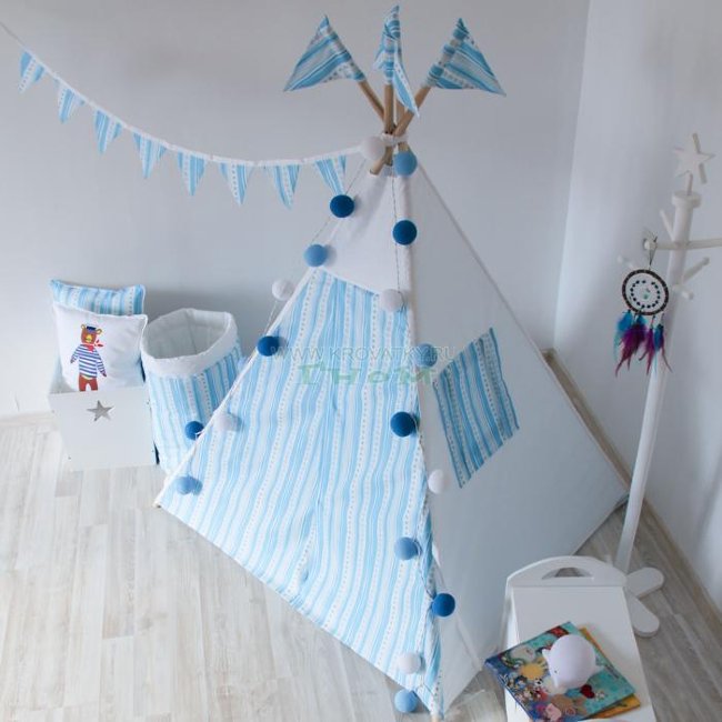 Большой вигвам Blue Stripes, Арт. vv010908 Большой вигвам Blue Stripes, Арт. vv010908